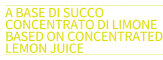 A base di succo concentrato di limone