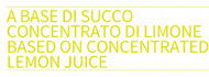 A base di succo concentrato di limone